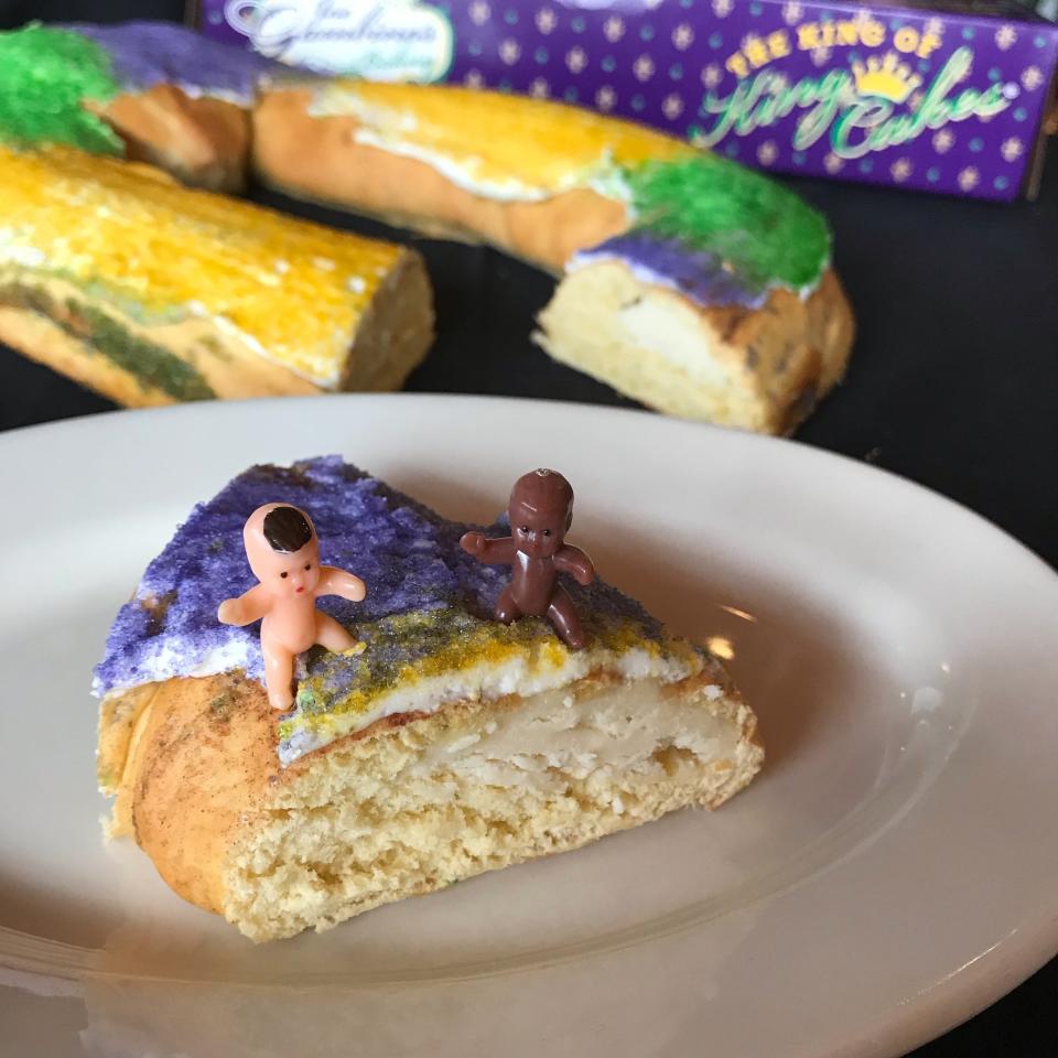 The plastic babies in a King Cake were originally porcelain