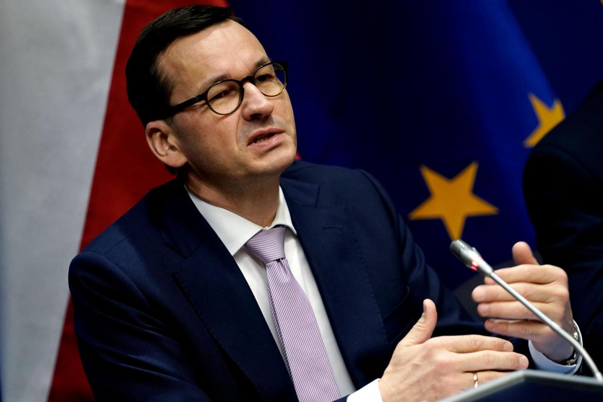 Poland's Prime Minister Mateusz Morawiecki: AFP via Getty Images