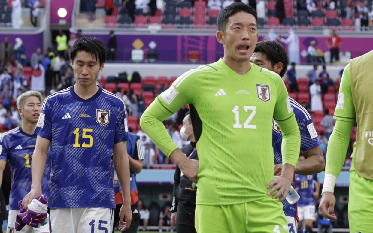 Japan walk off the field dejected after defeat to Costa Rica - Getty Images