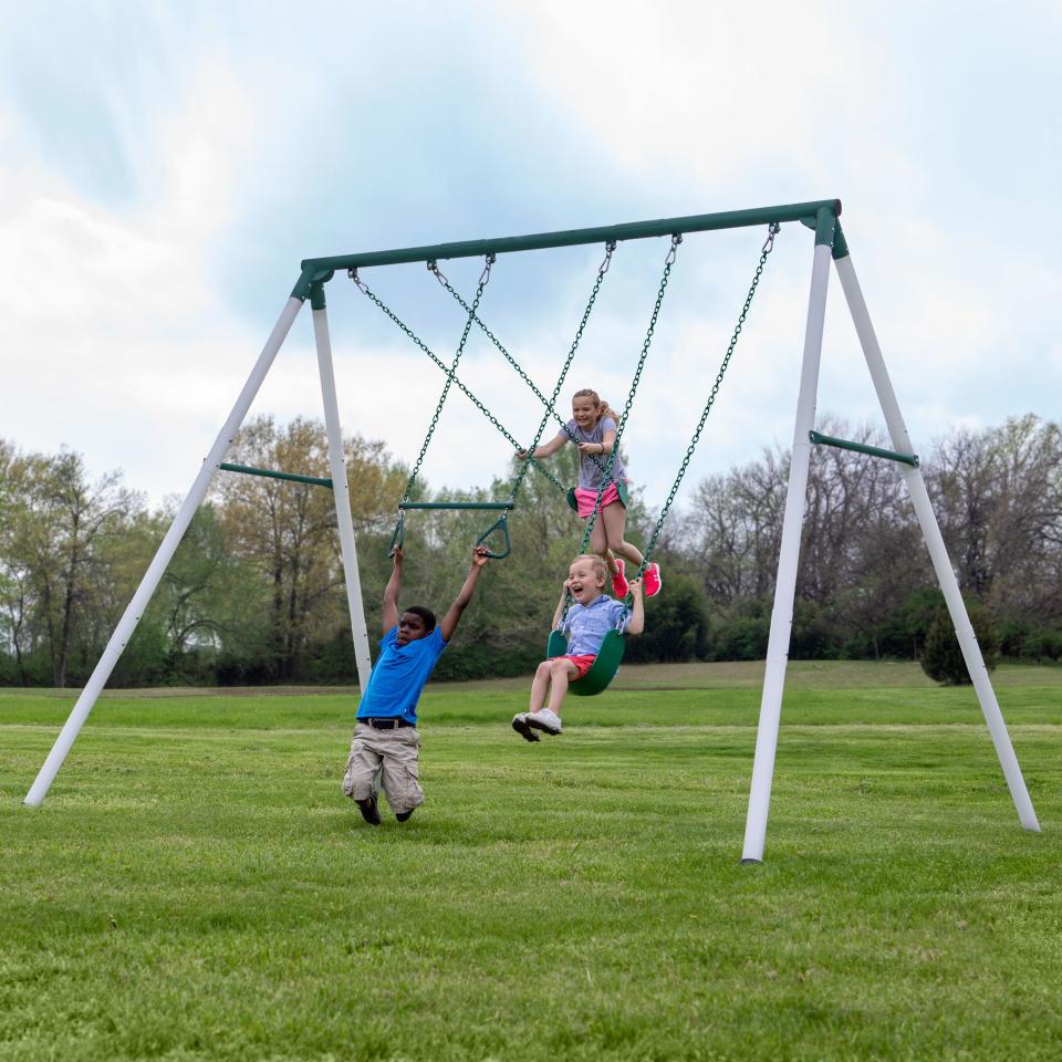 13) Big Brutus Heavy Duty A-Frame Swing Set