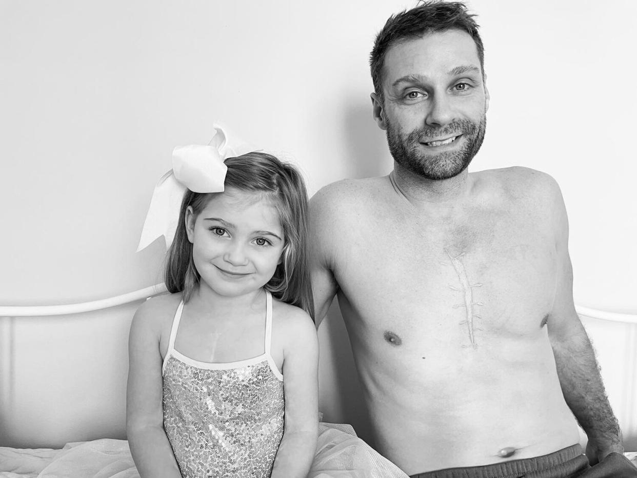 Dad Gets Tattoo of 4-Year-Old Daughter’s Open Heart Surgery Scar