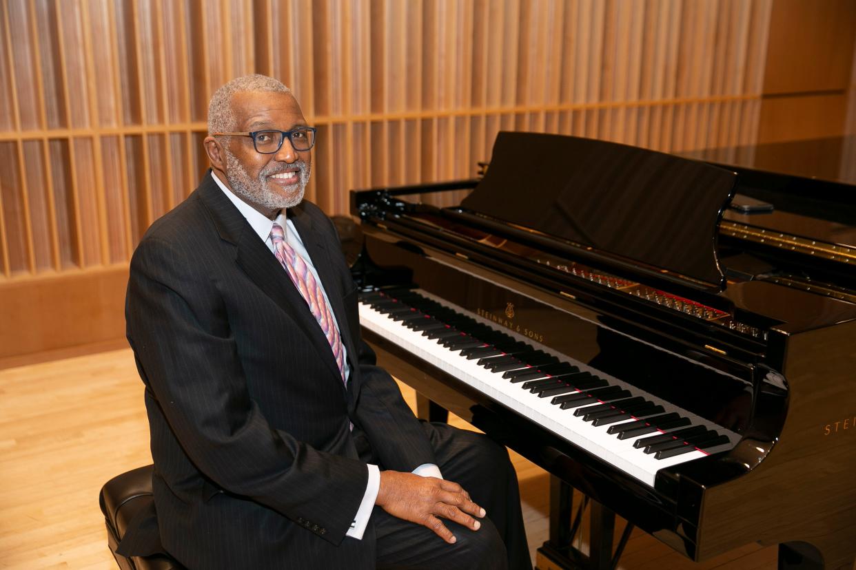 Marvin Curtis poses for a portrait Feb. 18, 2020, in Northside Hall at Indiana University South Bend.