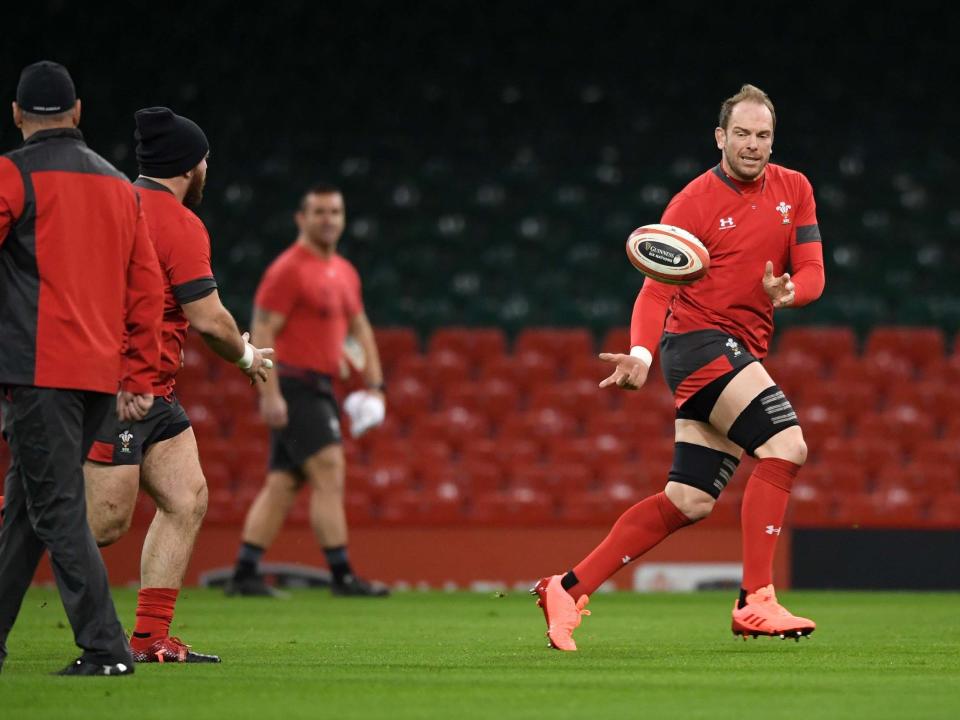 Alun Wyn Jones captain Wales against France on Saturday: Getty