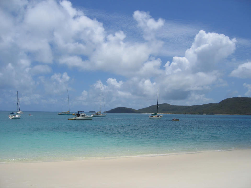 <b>3 - Whitehaven Beach, Queensland (Australia) </b><br> Foto: <a href="http://www.flickr.com/psmorrison/" rel="nofollow noopener" target="_blank" data-ylk="slk:Paul Morrison;elm:context_link;itc:0;sec:content-canvas" class="link ">Paul Morrison</a>/Flickr/Creative Commons