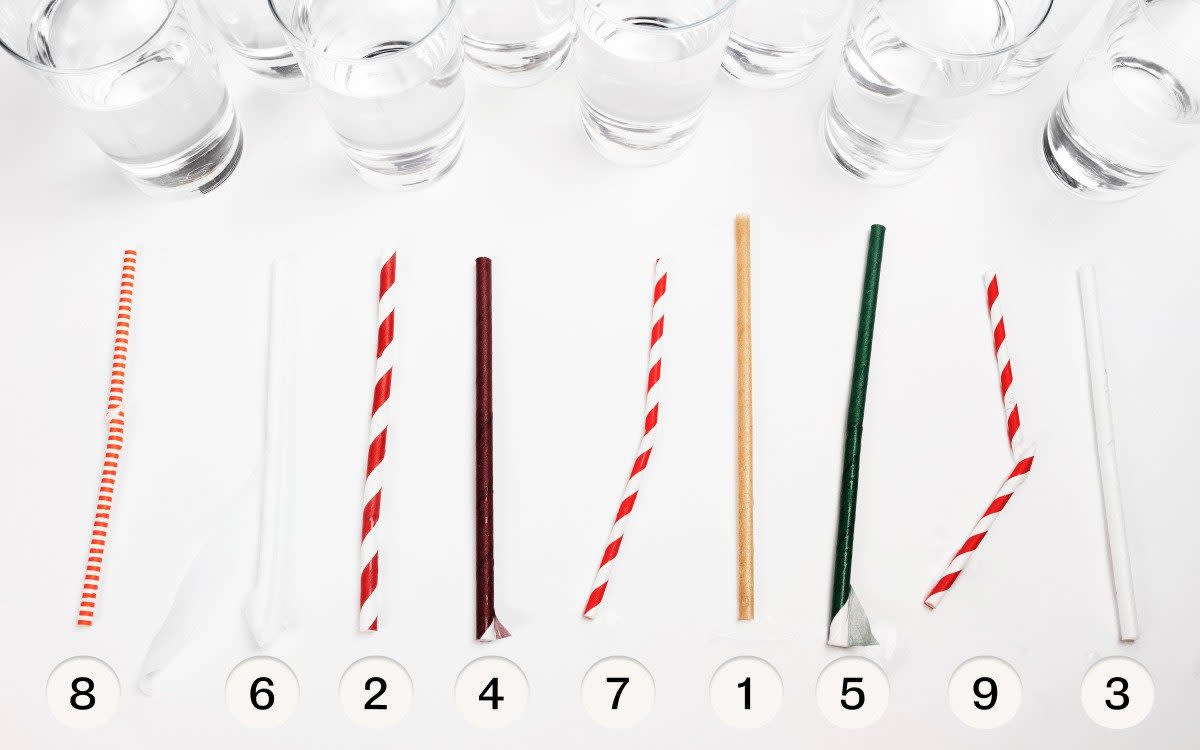 The final straw (l-r): M&S, McDonalds, Pret, Costa, John Lewis, Joe and the Juice, Starbucks, Leon, Caffe Nero