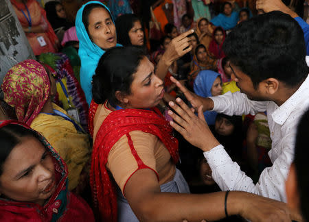 The garment workers protest for higher wages in Dhaka, Bangladesh January 12, 2019. REUTERS/Mohammad Ponir Hossain