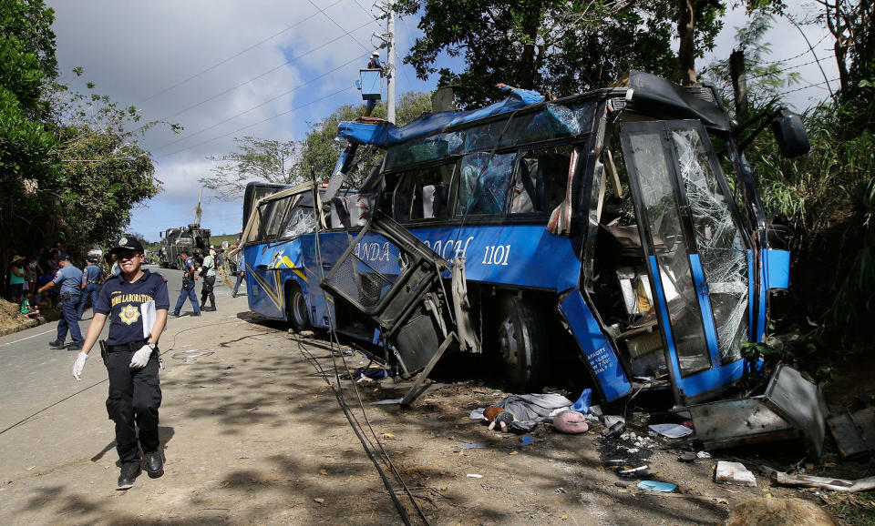 Bus crash in the Philippines