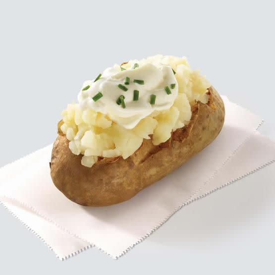 9) Sour Cream and Chive Baked Potato