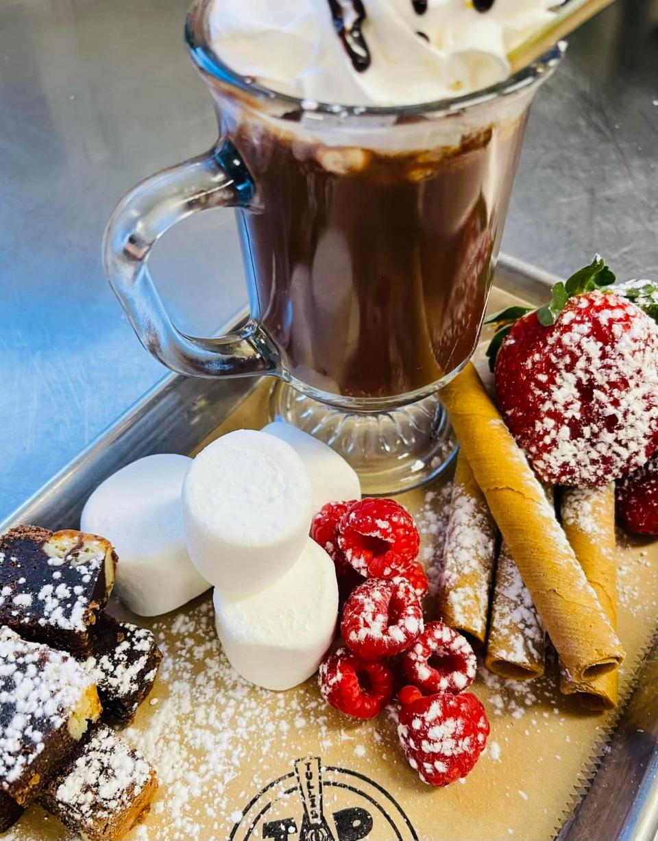 The Italian hot chocolate featured on the Valentine's Day menu at Tulli's Taphouse in Griswold last year.