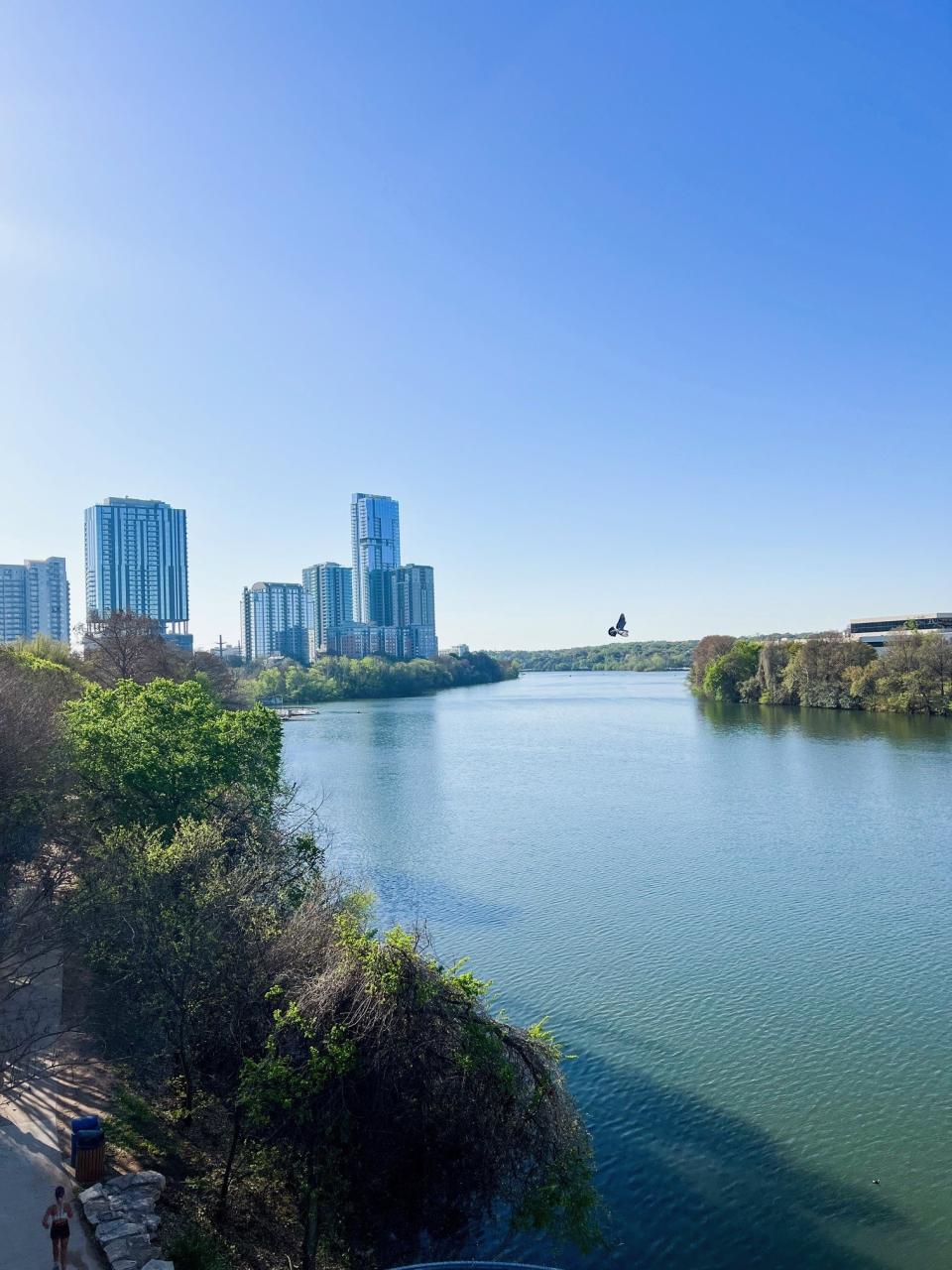 Austin downtown and lake.