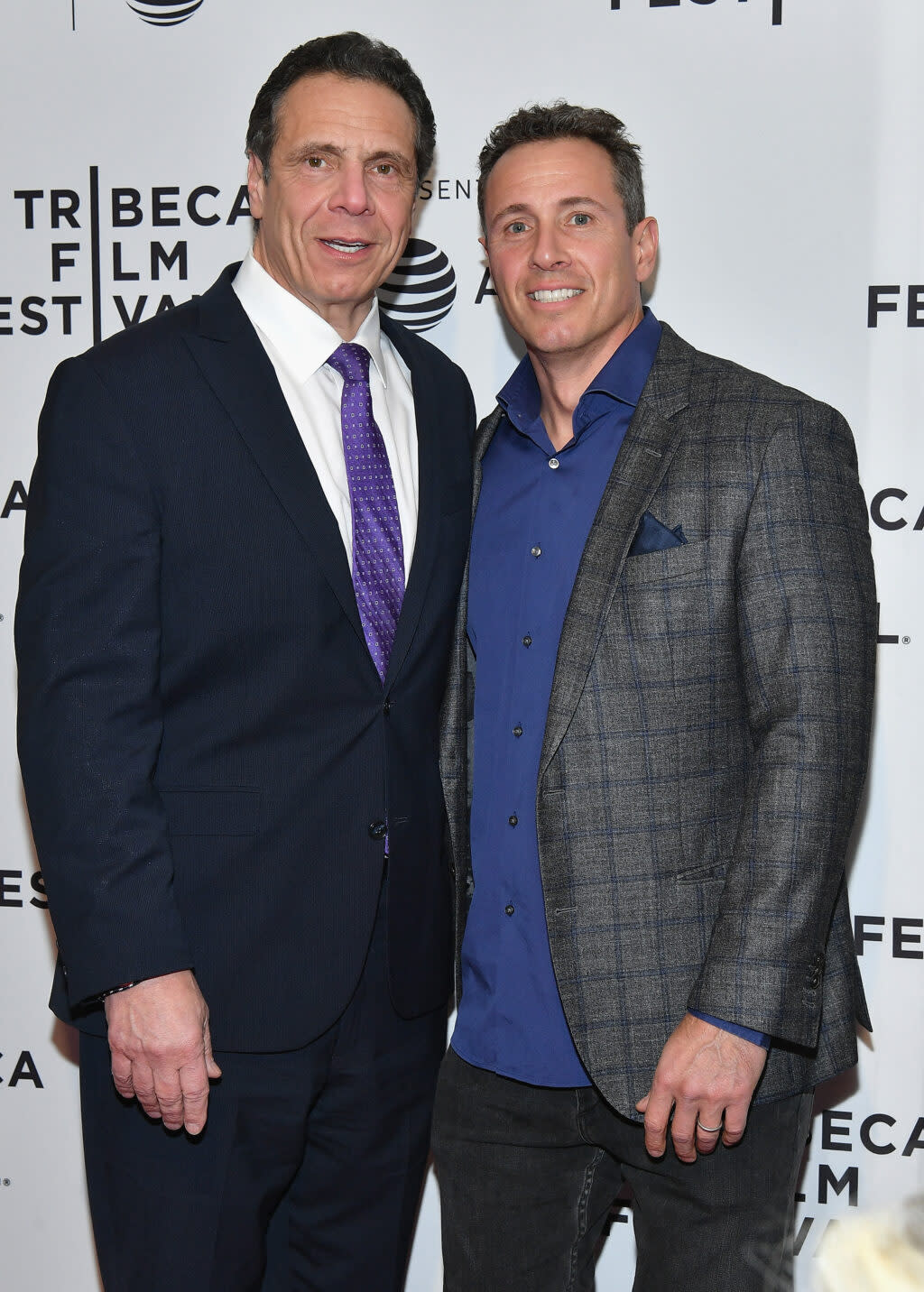 Governor of New York Andrew Cuomo and Chris Cuomo attend a screening of “RX: Early Detection A Cancer Journey With Sandra Lee” during the 2018 Tribeca Film Festiva at SVA Theatre on April 26, 2018 in New York City. (Photo by Dia Dipasupil/Getty Images for Tribeca Film Festival)