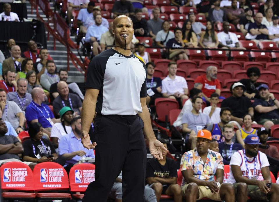 Richard Jefferson looks the part of a referee, too. (Photo by Ethan Miller/Getty Images)