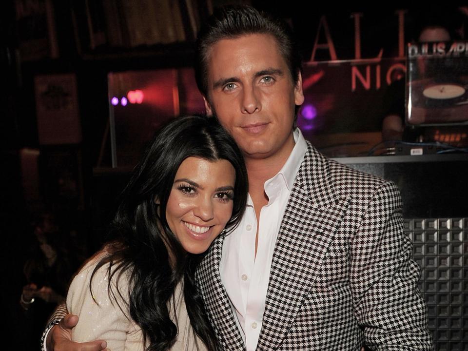 Scott Disick (R) Celebrates Birthday with Kourtney Kardashian (L) at Gallery Nightclub at Planet Hollywood on May 27, 2011 in Las Vegas, Nevada