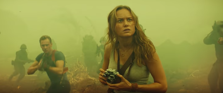 Brie Larson and Tom Hiddleston in ‘Kong: Skull Island’ (Warner Bros.)