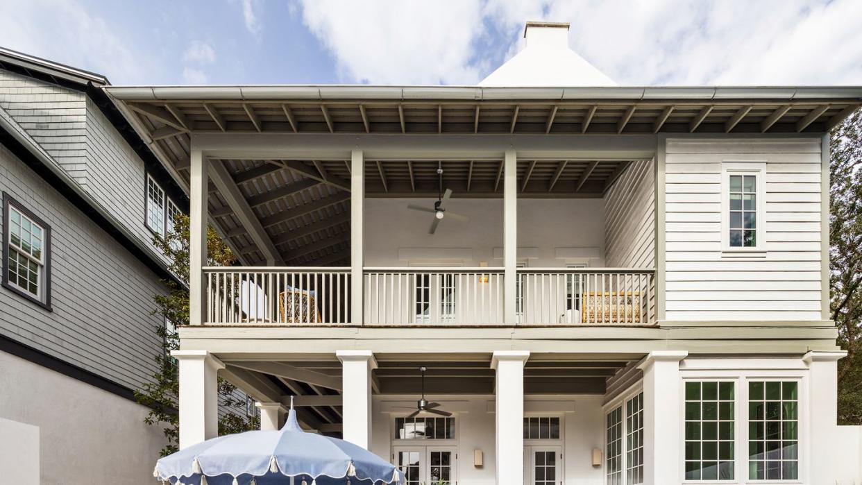 outside of the serena and lily beach house in rosemary beach