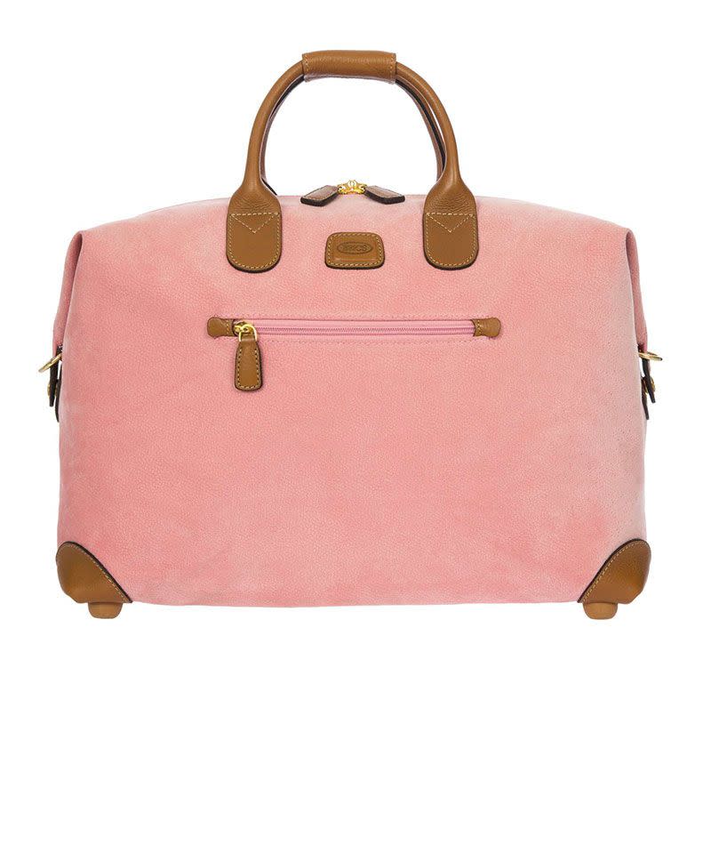 <p>Soft pink medium sized hold-all bag - <a rel="nofollow noopener" href="https://www.houseoffraser.co.uk/bags-and-luggage/brics-life-pink-soft-medium-holdall/288642032.pd" target="_blank" data-ylk="slk:£345.00;elm:context_link;itc:0;sec:content-canvas" class="link ">£345.00</a></p>