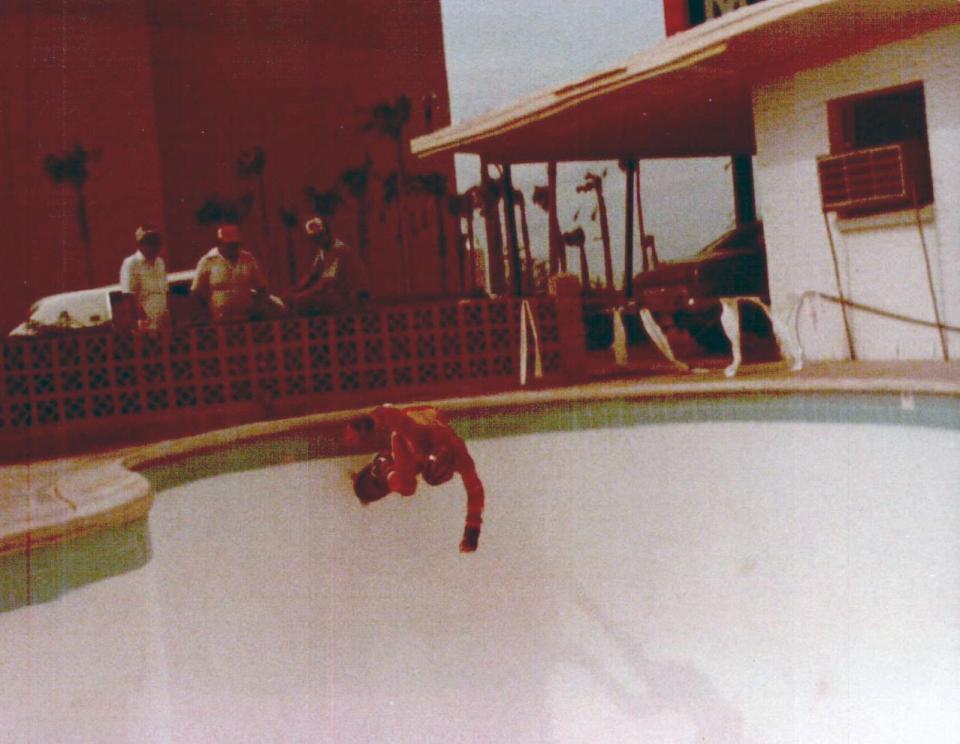 Jimmy Gonzalez and his friends skated the Mayflower Motel's pool before the motel was demolished in February 1984 to make way for the Bayfront Convention Center.