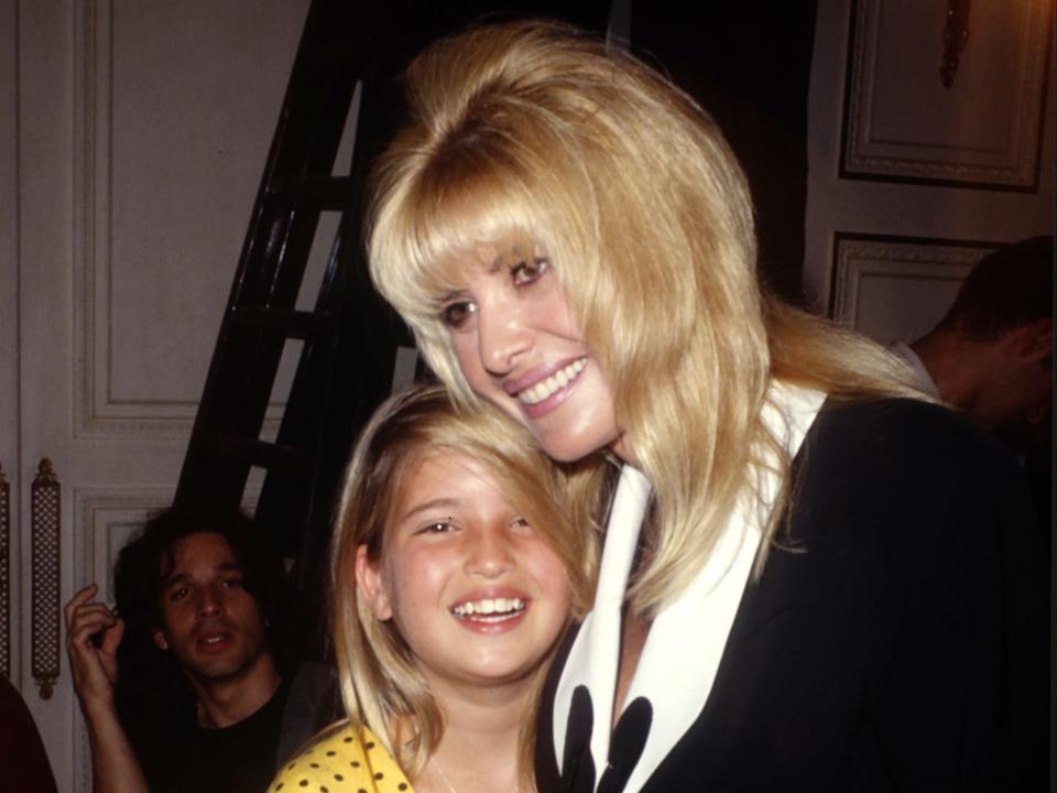 Ivanka Trump and Ivana Trump at a Gianni Versace fashion Show during Paris Fashion Week in the 1990s in Paris, France.