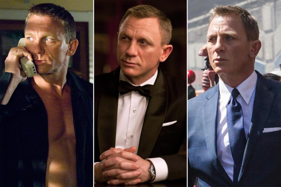 Daniel Craig from Casino Royale, Skyfall, and Spectre