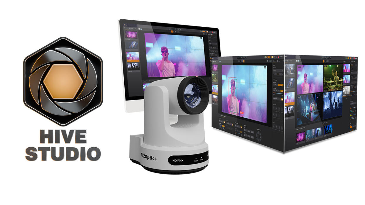  The components of PTZOptics Hive Studio. . 