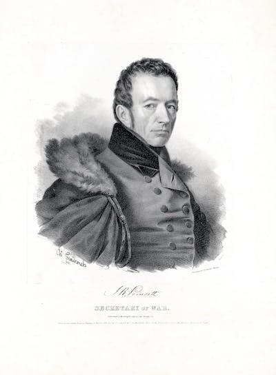 Joel Roberts Poinsett served as U.S. secretary of war from 1837 to 1841. <a href="https://www.gettyimages.com/detail/news-photo/poinsett-secretary-of-war-news-photo/1371420766?adppopup=true" rel="nofollow noopener" target="_blank" data-ylk="slk:HUM Images/Getty Images;elm:context_link;itc:0;sec:content-canvas" class="link ">HUM Images/Getty Images</a>