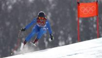 Alpine Skiing - Pyeongchang 2018 Winter Olympics - Women's Downhill - Jeongseon Alpine Centre - Pyeongchang, South Korea - February 21, 2018 - Sofia Goggia of Italy competes. REUTERS/Christian Hartmann