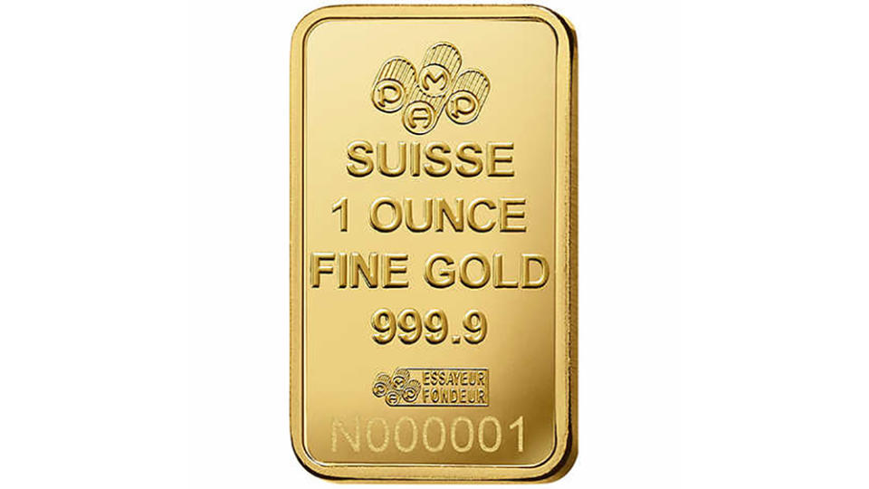 1 oz Gold Bar PAMP Suisse Lady Fortuna Veriscan at Costco backside 