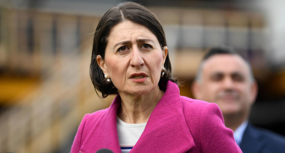 Gladys Berejiklian said the protest initially proposed was far smaller than what was likely to occur on Saturday. Source: AAP