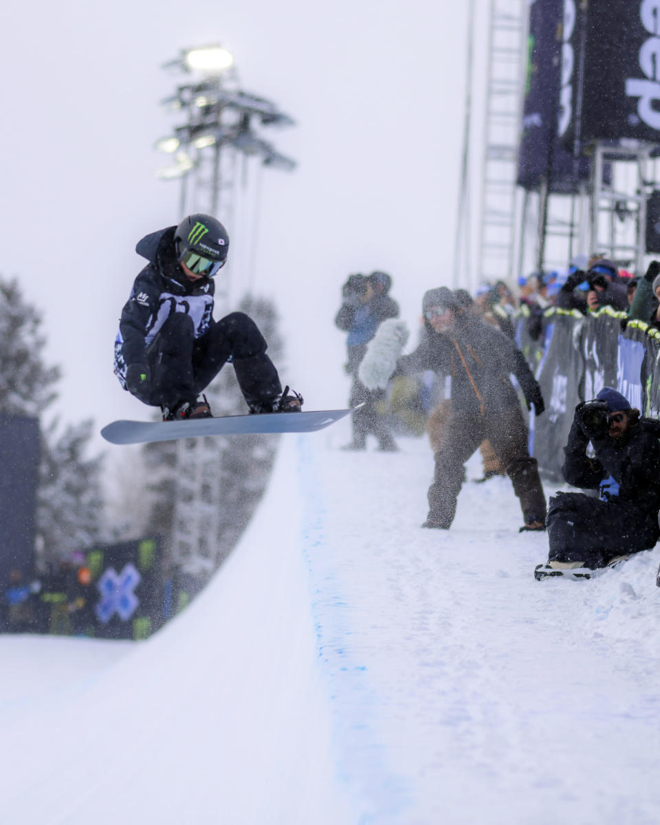 FILE -South Korea's Gaon Choi competes in the X Games Aspen women's snowboard halfpipe final on Saturday, Jan. 28, 2023, at Buttermilk Ski Area. (Austin Colbert/The Aspen Times via AP, File)