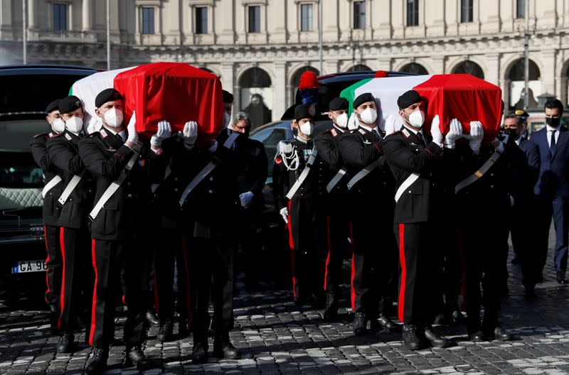 Funeral of Italian ambassador Luca Attanasio and his bodyguard Vittorio Iacovacci, in Rome