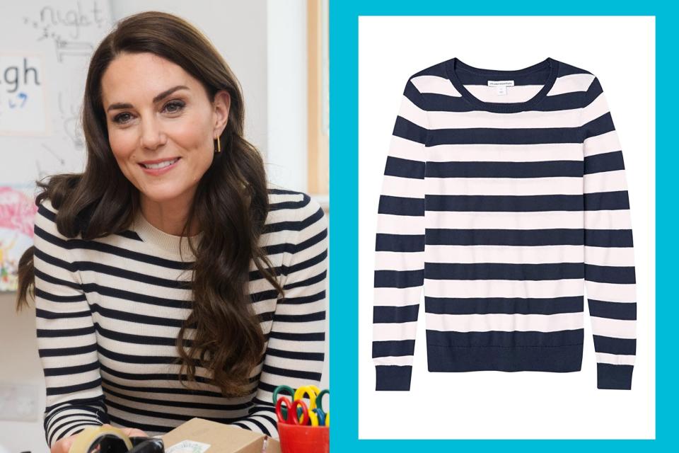 Kate Middleton striped sweater tout