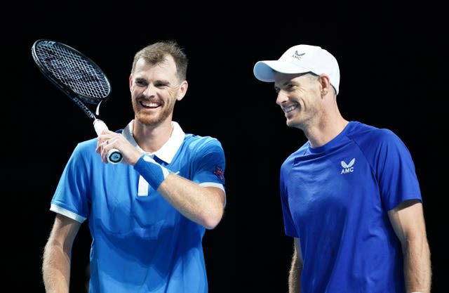 Jamie, left, and Andy Murray