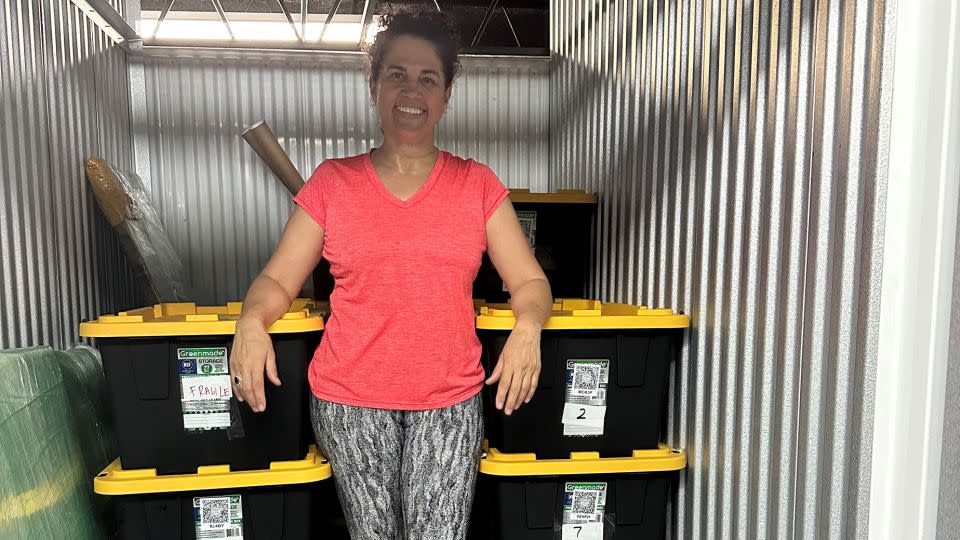 Balzano packed up her life, selling and donating many of her belongings, and also put 14 boxes of items in storage. - Julie Balzano