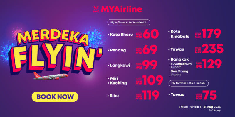 MYAirline Merdeka Promotions