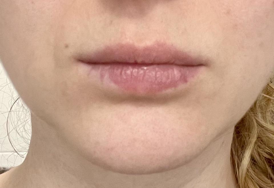 Close-up of a person's lips