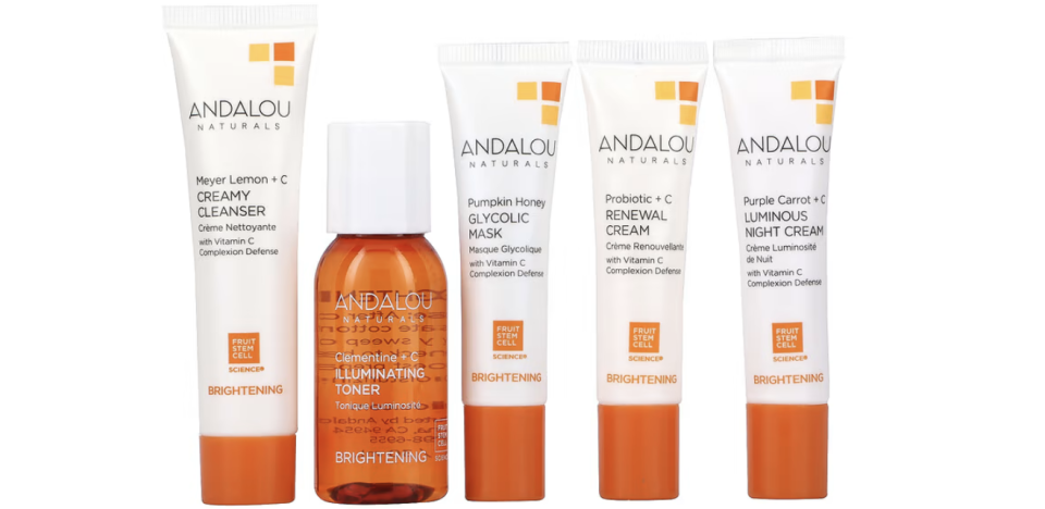 Andalou Naturals, Get Started, Brightening, Skin Care Essentials, 5 Piece Kit. PHOTO: iHerb