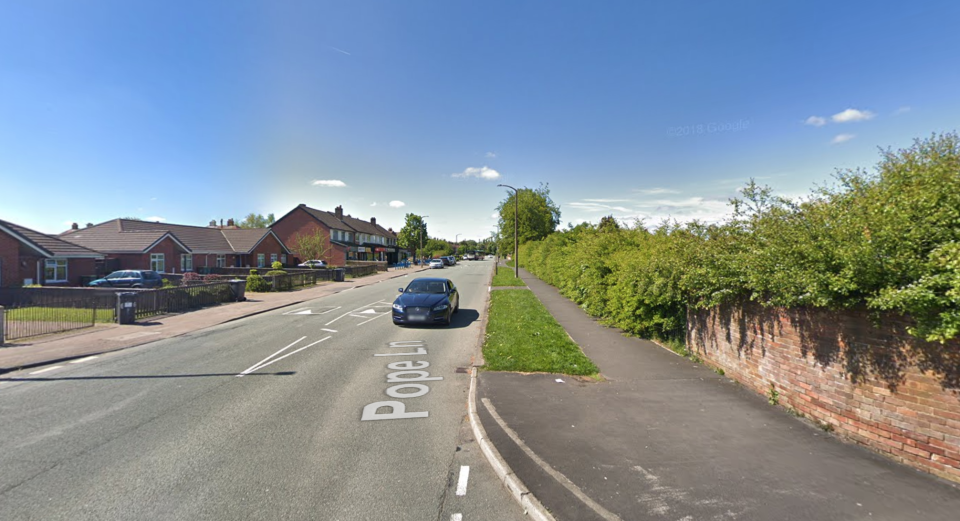 <em>The attack took place on Pope Lane in Preston, Lancashire (Picture: Google Maps)</em>