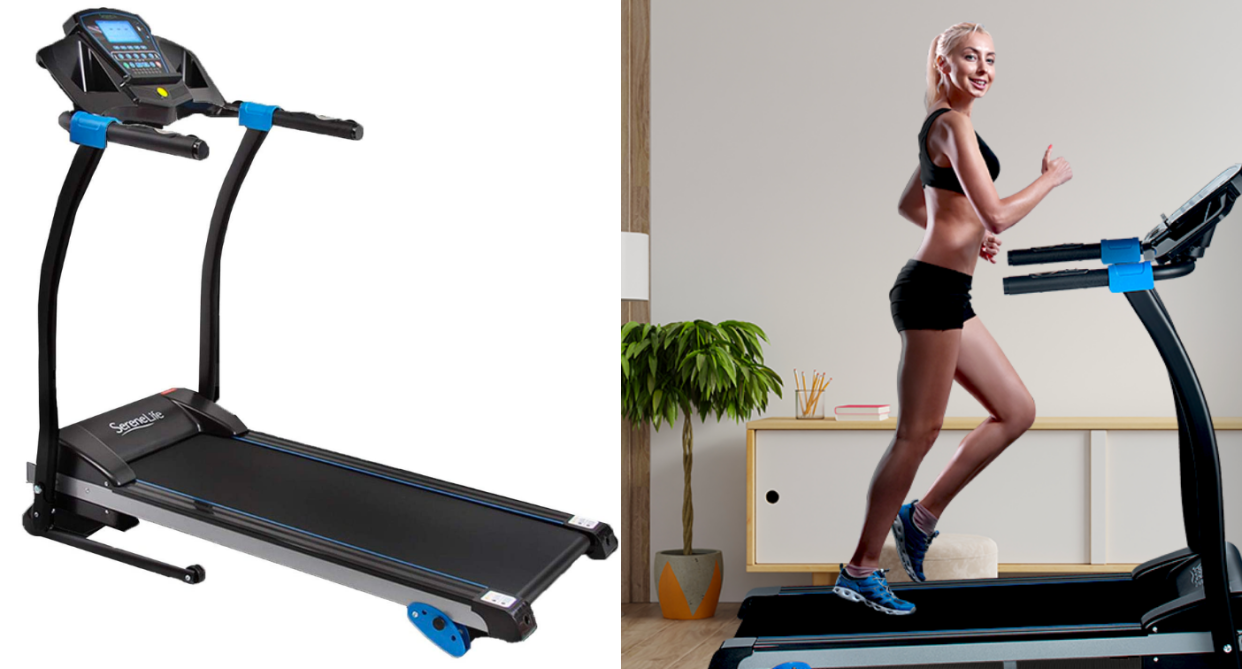 Save nearly $200 on the SereneLife Smart Digital Folding Treadmill. Image via Amazon.