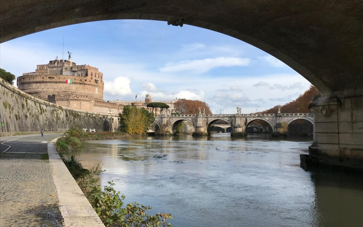 The River Tiber flows through the centre of Rome - Nick Squires