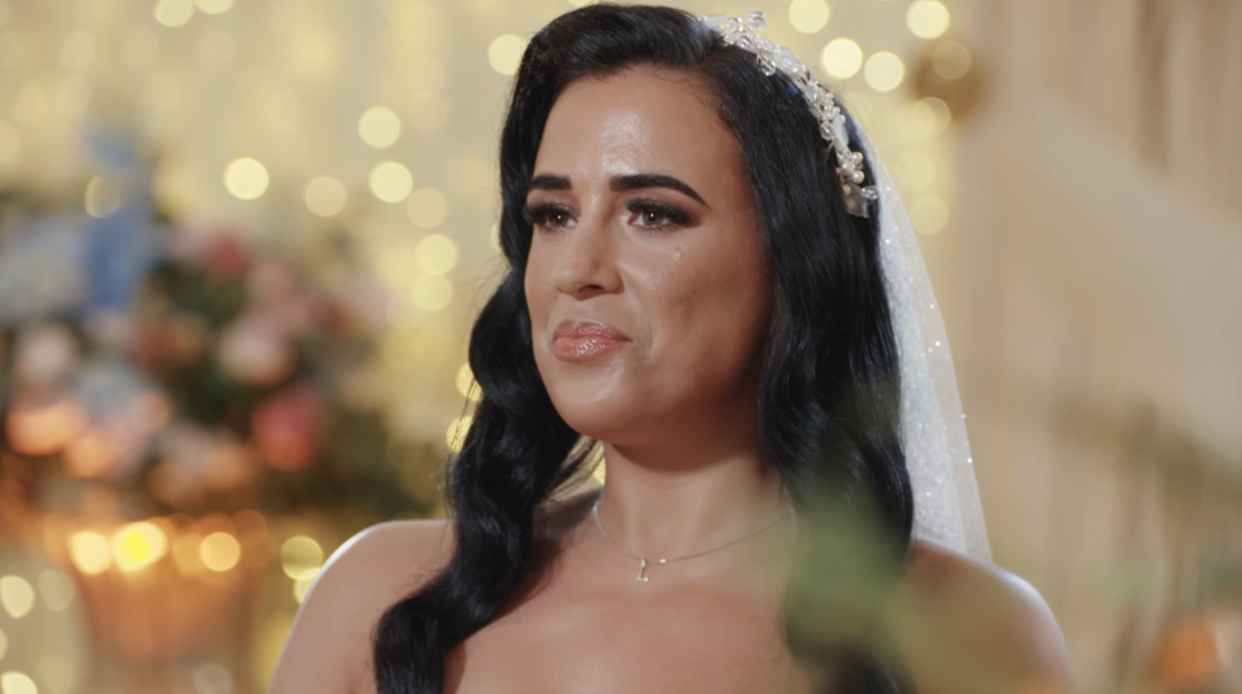 The MAFS UK bride was less than impressed. (Channel 4 screengrab)