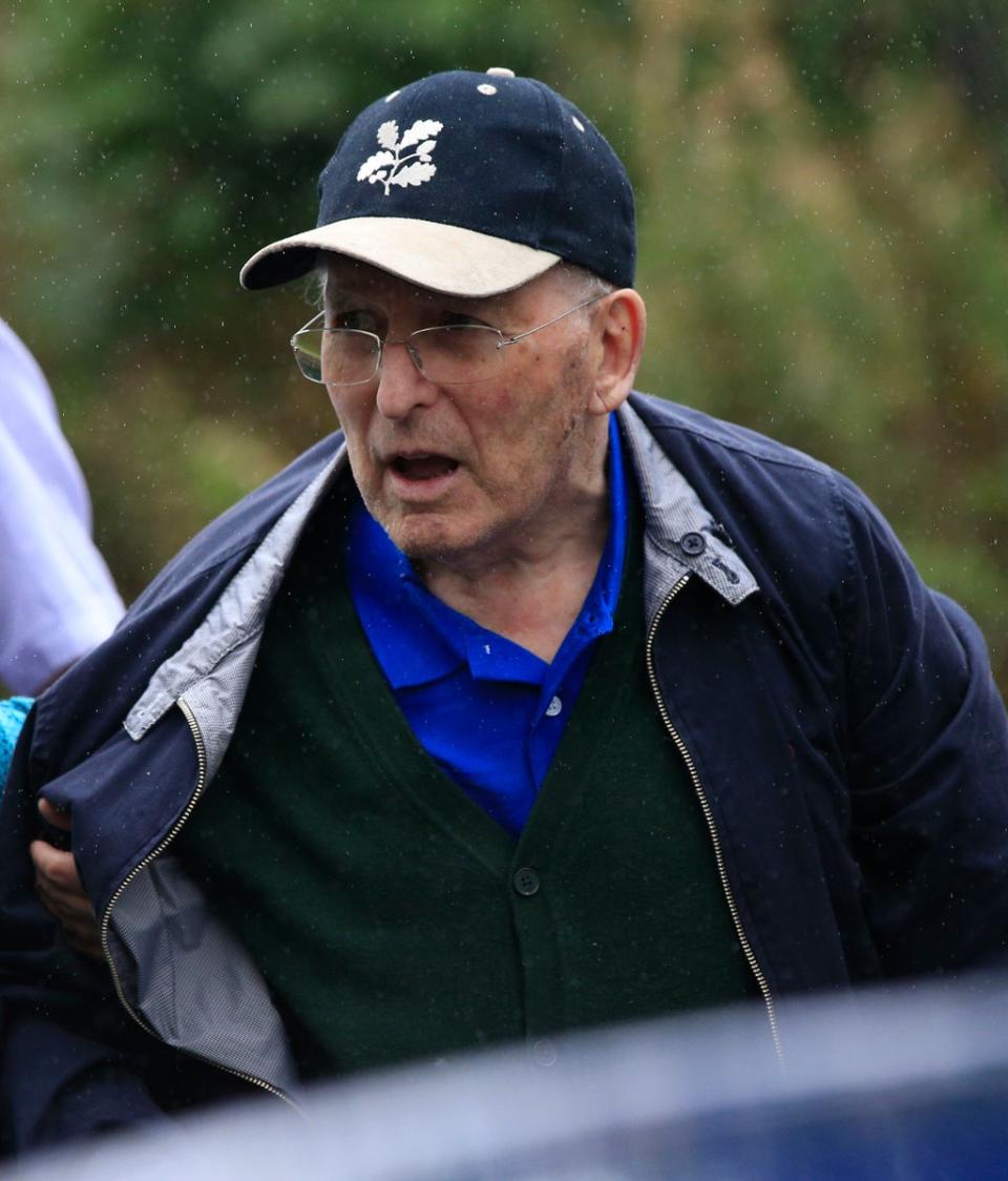 Lord Janner arrives back at home in London, after appearing at Westminster Magistrates Court over 22 historic child sex abuse charges. (PA Archive)