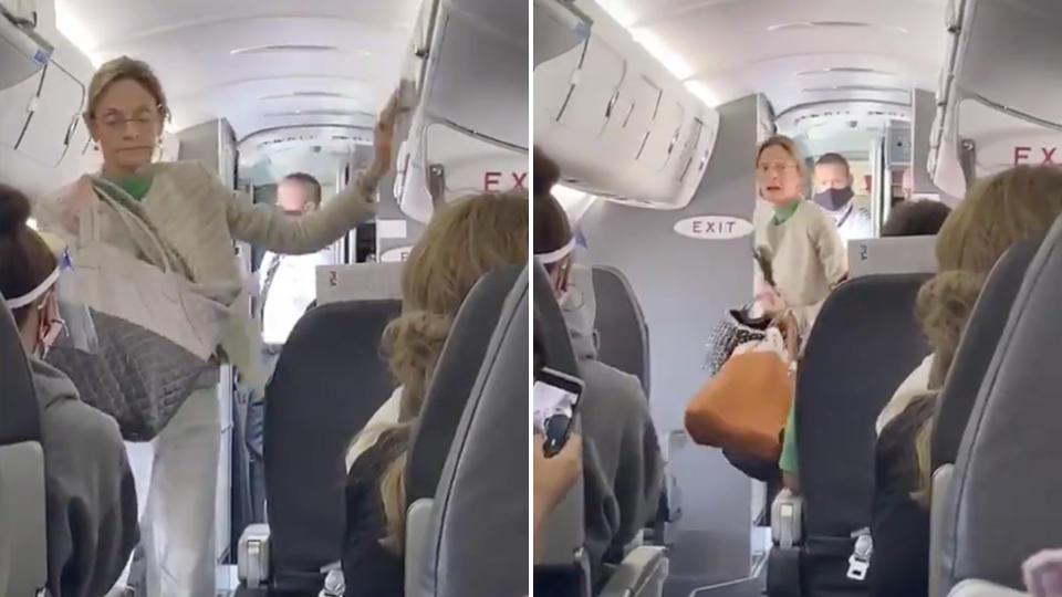 woman leaves flight for refusing to wear a mask