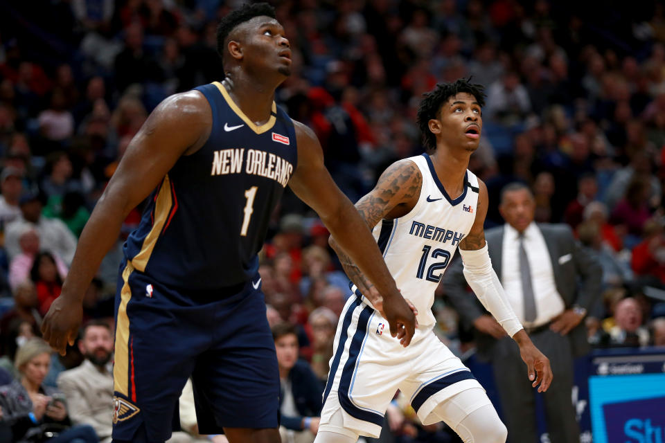 Zion Williamson exceeded expectations when he was on the court, but Ja Morant won't be denied. (Sean Gardner/Getty Images)