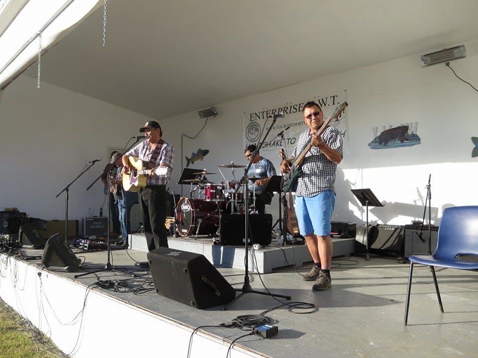 North Country Rock on stage at the Gateway Jamboree.   (Submitted by Norby Poitras - image credit)