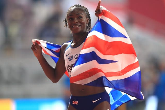 Dina Asher-Smith wins silver medal in Doha