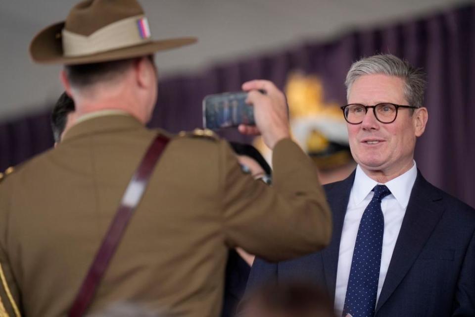 Labour leader Sir Keir Starmer poses for a photo