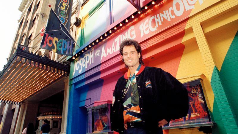 Donny Osmond, star of “Joseph and the Amazing Technicolor Dreamcoat,” is pictured in Toronto where the play was being staged on July 17, 1992. Following more than 2,000 performances as Joseph in the 1990s, Osmond is returning to the production in a new role later this year. 