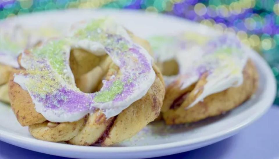 <p>Parade</p><p>Whoever finds the plastic baby has to make the king cake next year!</p><p><strong>Get the recipe: <a href="https://parade.com/645844/parade/get-ready-for-mardi-gras-with-mini-king-cakes/" rel="nofollow noopener" target="_blank" data-ylk="slk:Mini King Cakes;elm:context_link;itc:0;sec:content-canvas" class="link ">Mini King Cakes</a></strong></p><p><strong>Related: <a href="https://parade.com/845080/jessicawellington/10-king-cake-inspired-desserts-perfect-for-mardi-gras/" rel="nofollow noopener" target="_blank" data-ylk="slk:10 King Cake-Inspired Mardi Gras Desserts;elm:context_link;itc:0;sec:content-canvas" class="link ">10 King Cake-Inspired Mardi Gras Desserts</a></strong></p>