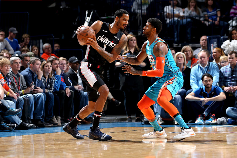 The Wizards’ 116-98 on Sunday kept them from being the last team in the NBA to beat the Thunder in Oklahoma CIty. (Photo by Zach Beeker/NBAE via Getty Images)