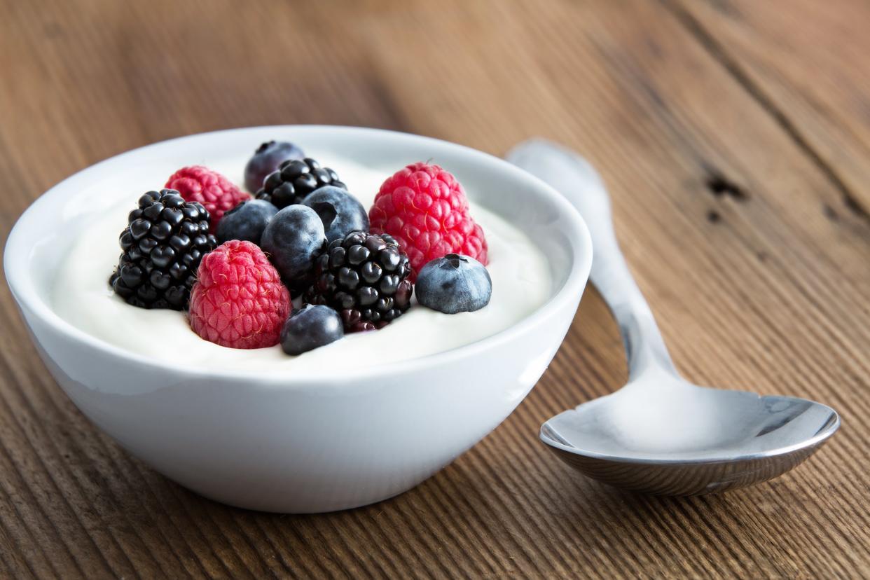 Fresh Mixed Berries and Yogurt